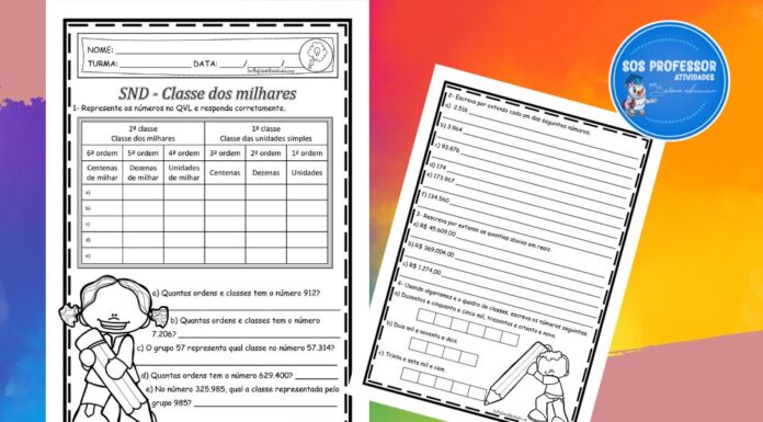 Sistema de Numeração Decimal 3 Sistema de Numeração Decimal 3