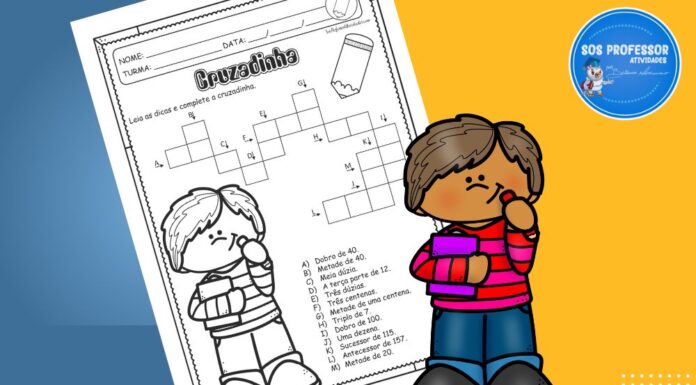 Cruzadinha Matemática 1 Cruzadinha Matemática 1