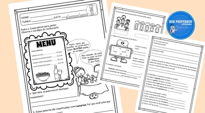 Numeral – Atividade 1 numeral atividade 1