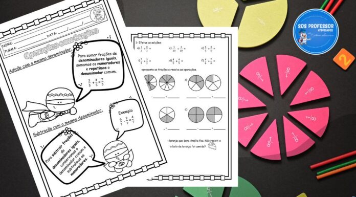 Adição e subtração com frações Adição e subtração com frações