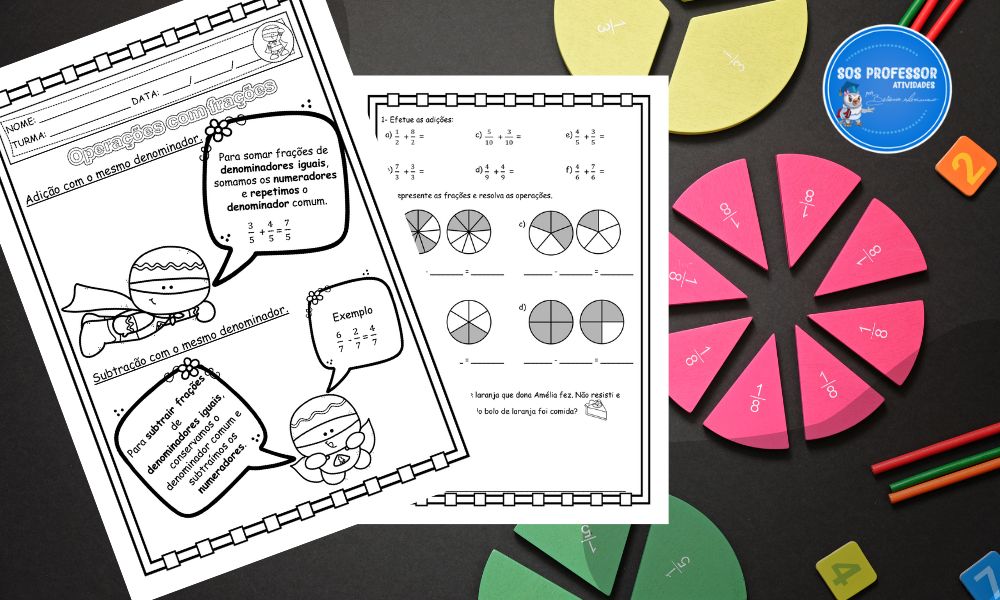 Adição e subtração de frações: como fazer? - Brasil Escola