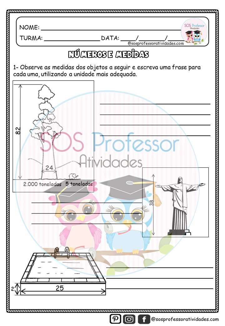 Revisão de ângulos - SOS Professor Atividades - 5º ano