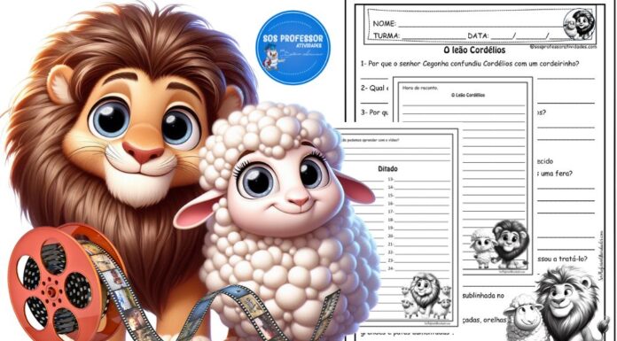 O leão Cordélios O leão Cordélios - atividades referentes ao vídeo