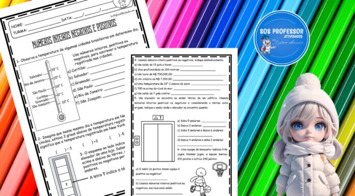 Números inteiros negativos ou positivos Números inteiros negativos ou positivos