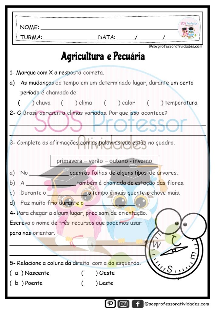 Agricultura e pecuária - Geografia, Atividade Econômica