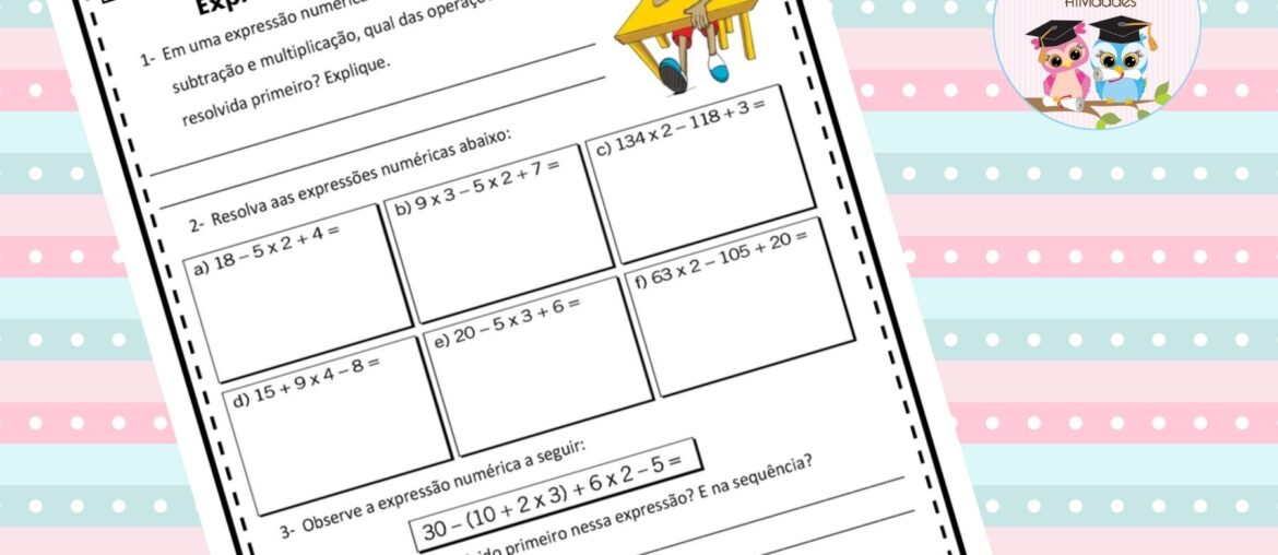 Expressoes numericas com multiplicaçao