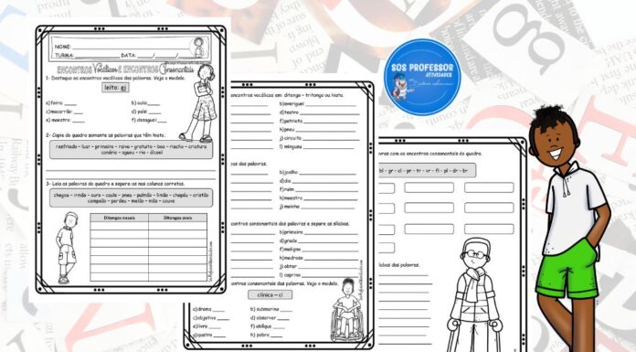 Encontros vocálicos e Encontros consonantais encontros vocálicos e encontros consonantais