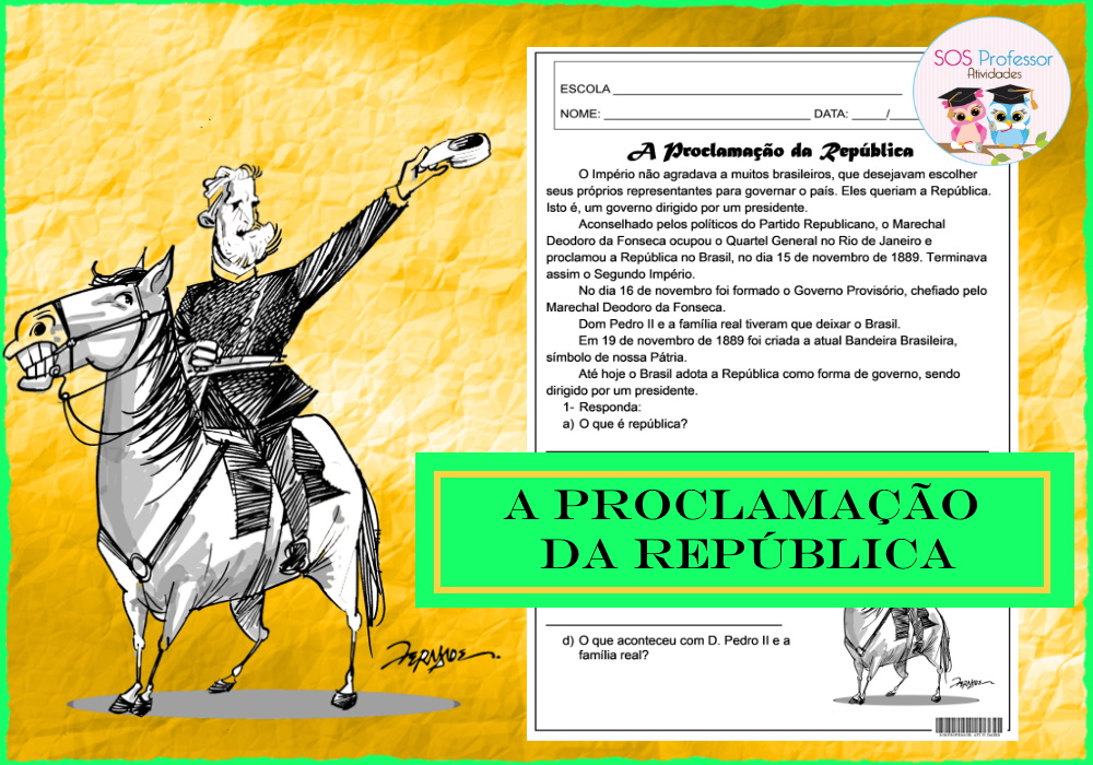 15 DE NOVEMBRO - PROCLAMAÇÃO DA REPÚBLICA  Proclamação da república,  Atividades proclamação da republica, Proclamação da república brasil