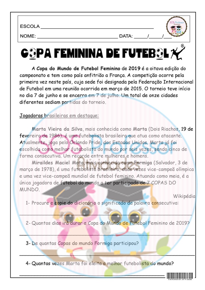 Copa do Mundo de Futebol Feminino de 2019 – Wikipédia, a