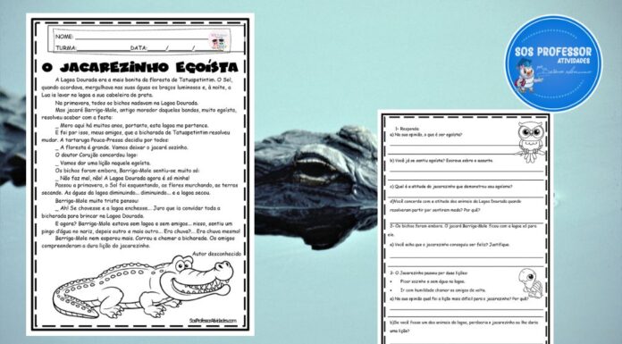 O jacarezinho egoísta jacarezinho egoísta