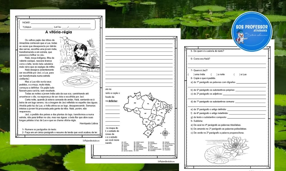 A vitória-régia - SOS Professor Atividades - Folclore