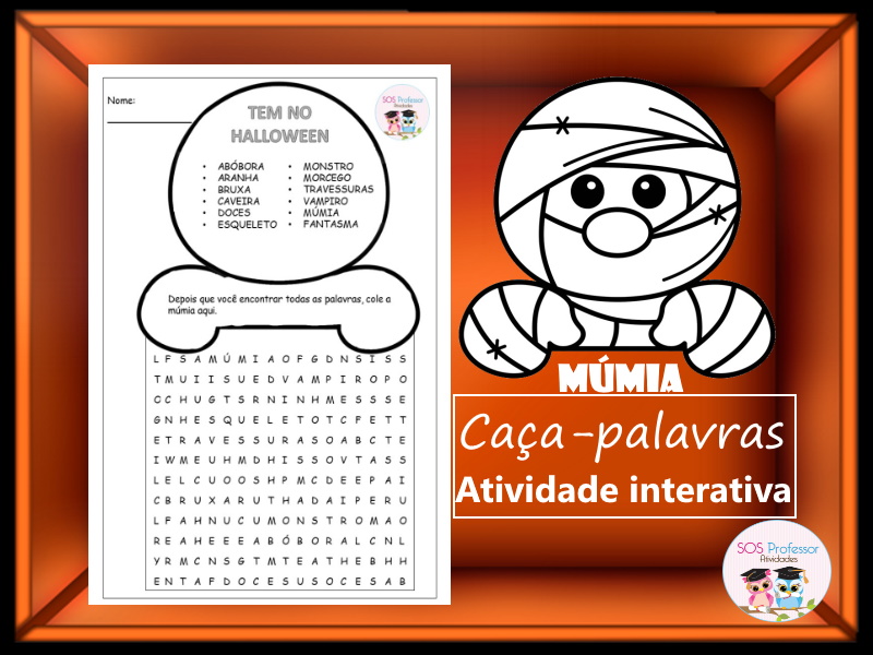 ATIVIDADES QUE VOCÊ TERÁ ACESSO - Caça-palavras didáticos