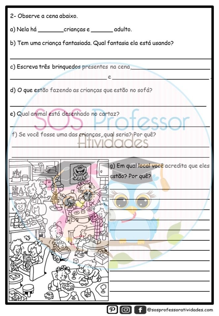 Criança gosta de... - SOS Professor Atividades - 3º ano