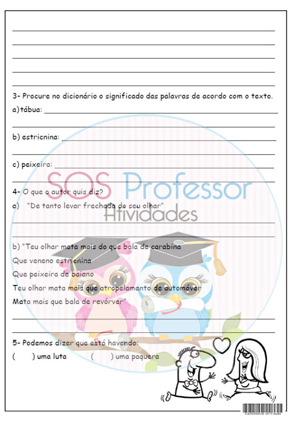 Tiro ao Álvaro SOS Professor Atividades 4º e 5º anos