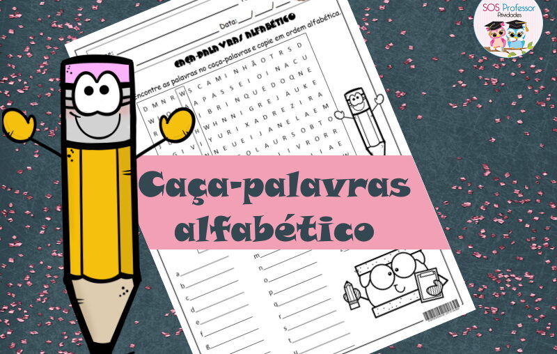 Caça-palavras alfabético