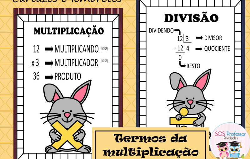 Termos da multiplicação e divisão