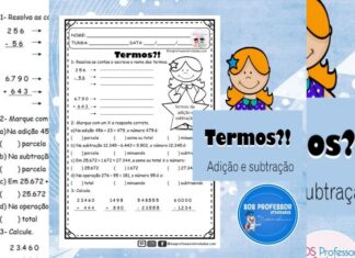 Termos?! Termos da subtração e adição Termos da subtração e adição