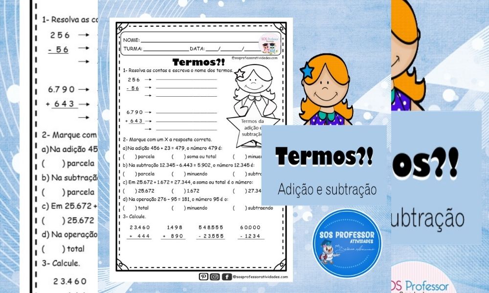 Contas para o 4º Ano do Ensino Fundamental – Adição