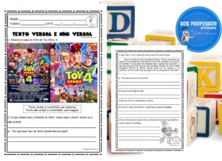 Toy Story 4 – Texto verbal e não verbal