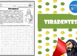 Tiradentes: Caça-palavras Tiradentes