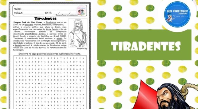 Tiradentes: Caça-palavras Tiradentes