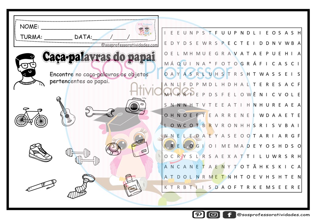 Caça palavras onomatopeias - Recursos de ensino