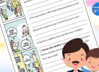 Tirinha Dia dos Pais Tirinha Dia dos Pais