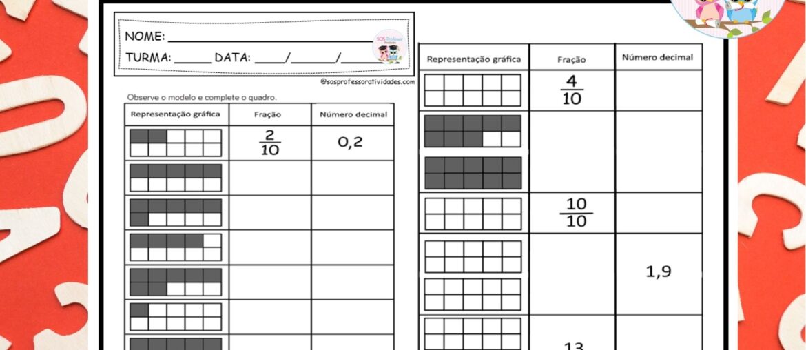 Fração e número decimal