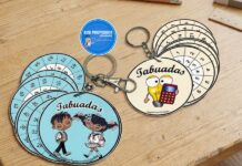 Tabuadas chaveiro redondo Tabuadas chaveiro redondo
