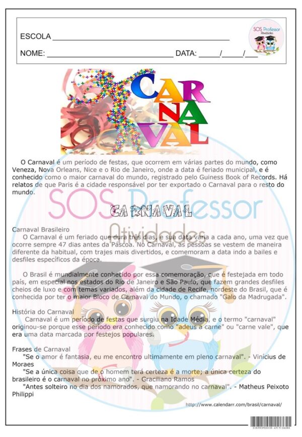 Carnaval 5° ano 3