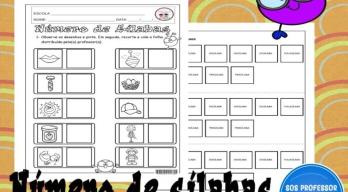 Número de sílabas Número de sílabas