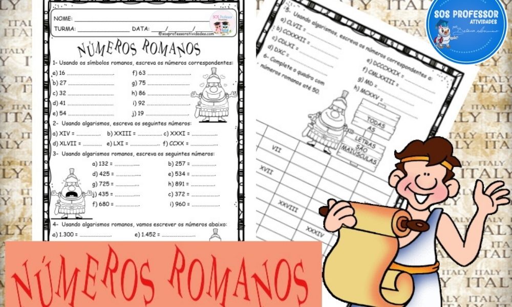 Atividade de matemática: Os algarismos - 4º ano - Acessaber