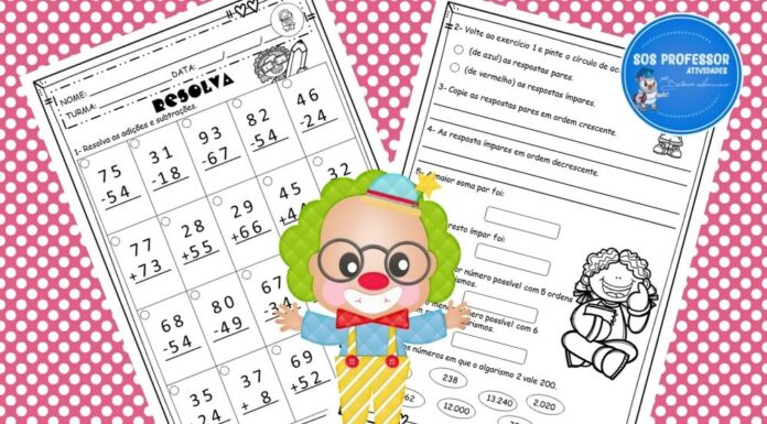 Resolvendo adições e subtrações adições e subtrações