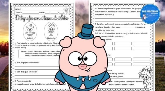 Ortografia: r forte e brando com a turma do Sítio r forte e brando