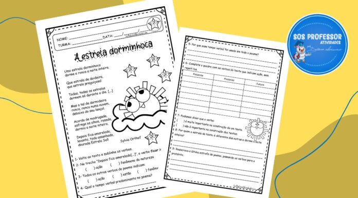 Tempos verbais – A estrela dorminhoca tempos verbais