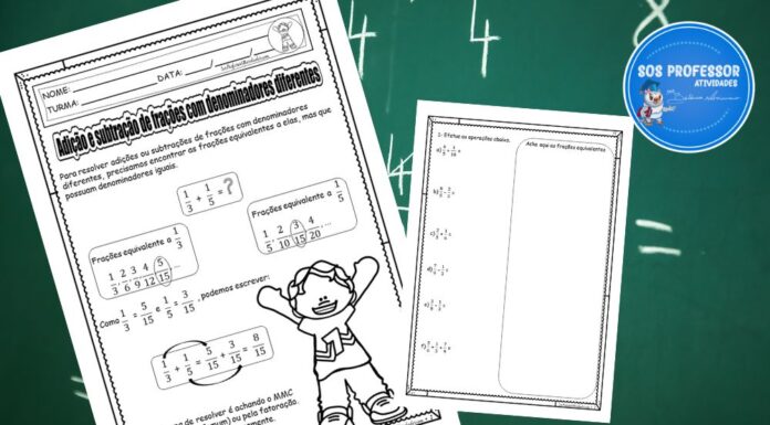 Adição e subtração de frações com denominadores diferentes denominadores diferentes