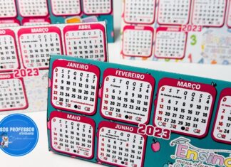 Calendário de mesa calendário de mesa