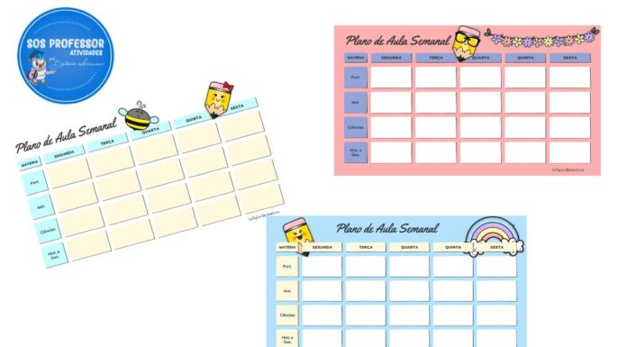 Planejamento semanal Planejamento semanal