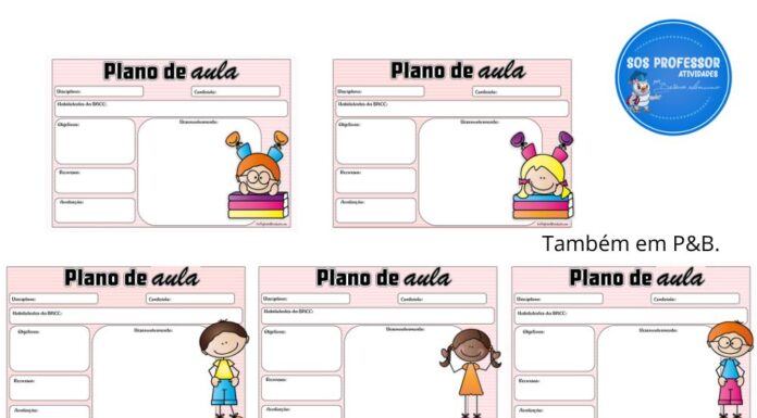 Folhas para plano de aula 2 Plano de aula horizontal2