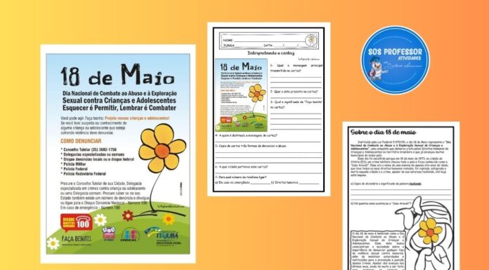 Interpretação de cartaz – 18 de maio Interpretação de cartaz -18 de maio