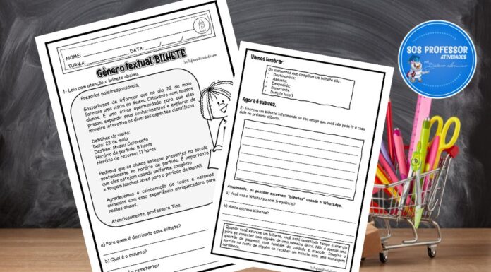 Gênero textual Bilhete