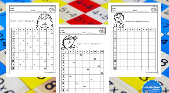 Tabuadas da multiplicação Tabuadas da multiplicação