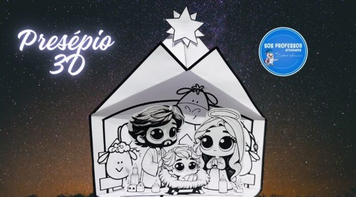 Presépio 3D faça você mesmo! Presépio 3D faça você mesmo!