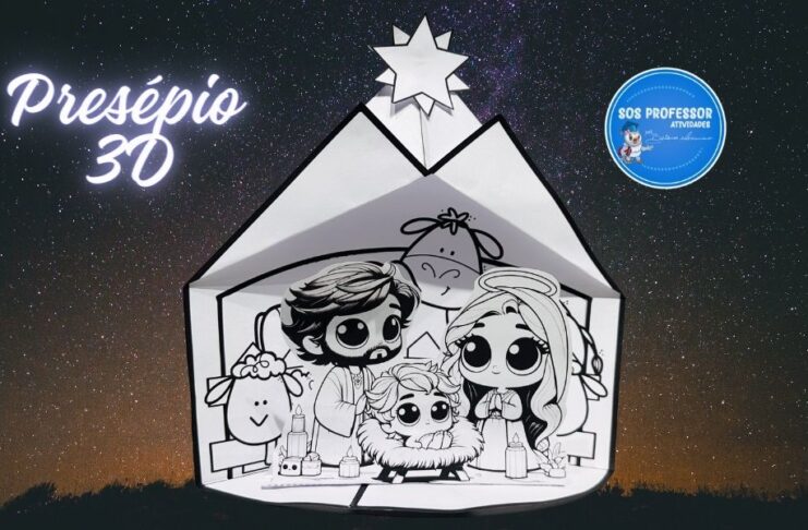 Presépio 3D faça você mesmo Presépio 3D faça você mesmo!
