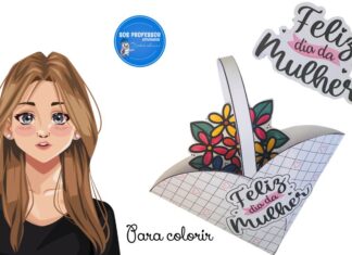 Dia da Mulher para colorir Dia da mulher para colorir