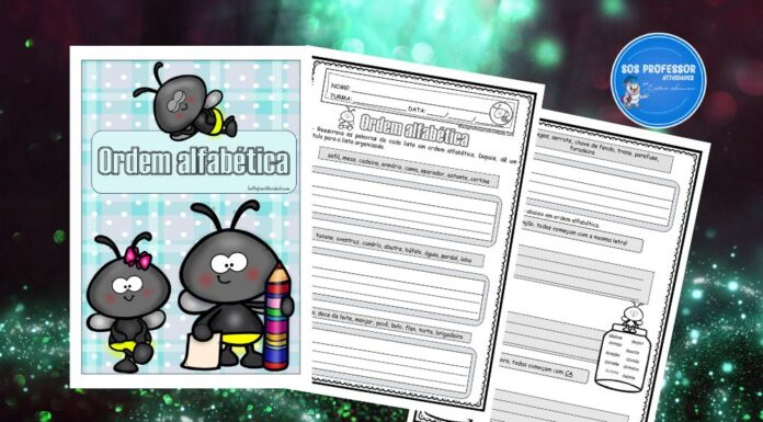 Atividade de Ordem alfabética Atividade de Ordem alfabética