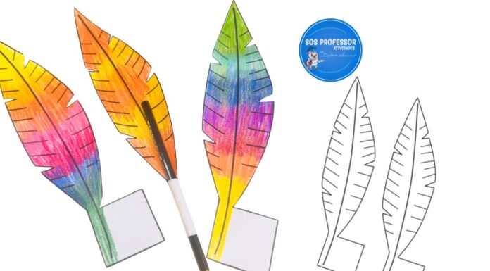 Lápis Pena: Arte no Ensino Fundamental para o Dia dos Povos Indígenas lápis pena