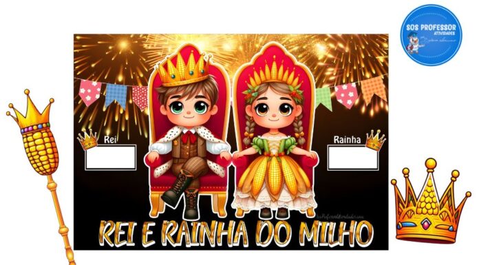 Kit Rei e Rainha do Milho Kit Rei e Rainha do Milho