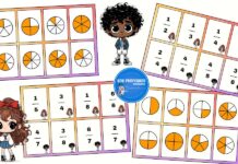Flashcards das frações: Aprendendo frações brincando Flashcards das frações: Aprendendo frações brincando