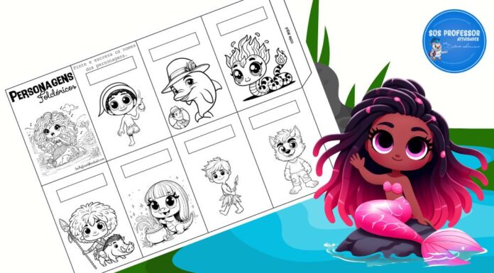 Personagens Folclóricos para Colorir Personagens Folclóricos para colorir